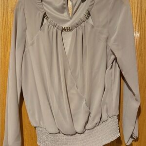 Beige Blouse with hardware